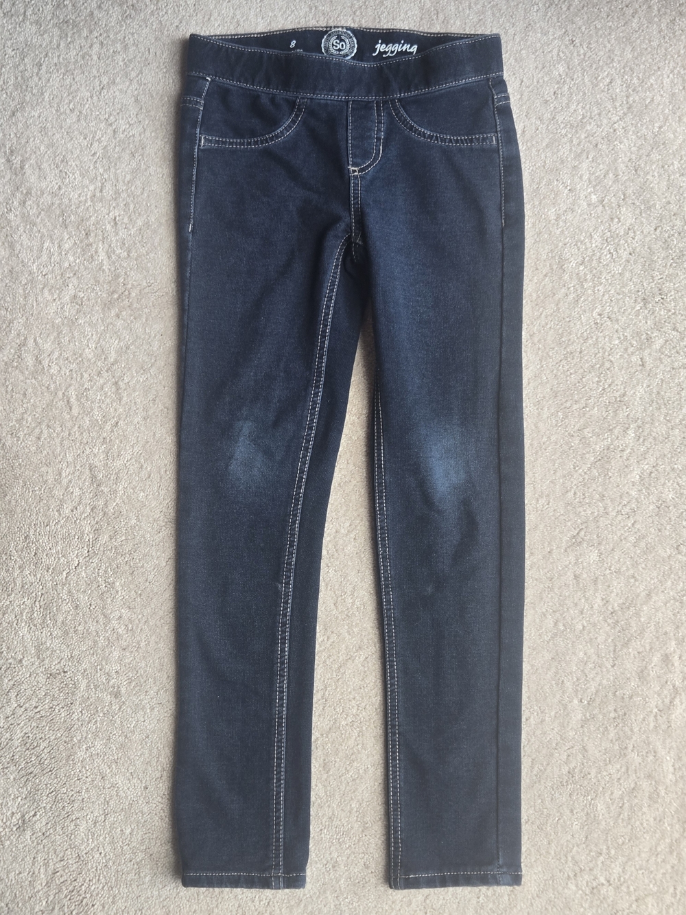 SO Girls Navy Blue Stretch Jeggings